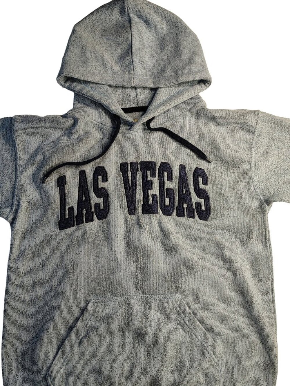 Mens Medium Light Blue New York Popular Brand Las Vegas Logo Heavyweight Hoodie